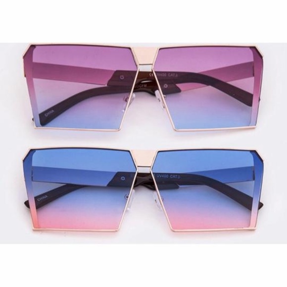 Dual Tone Ombre Sunglasses - 4 Colors - Picture 7 of 8